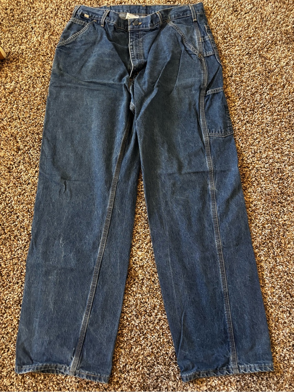 Carhartt Indigo Blue Denim Carpenter Pants